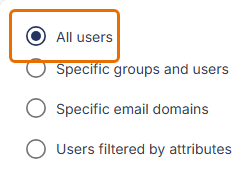 Apply to options with All users selected and highlighted.